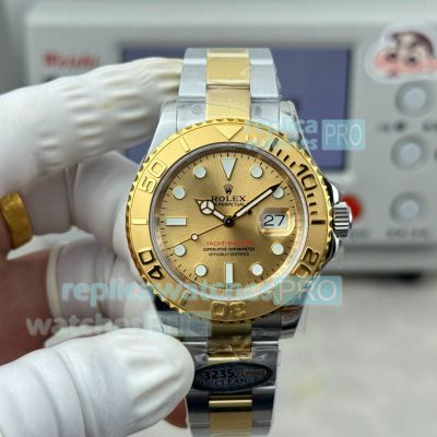 N+ Factory Super Clone Rolex Yacht-Master 40mm Two-tone Gold Swiss 3235 Watch 